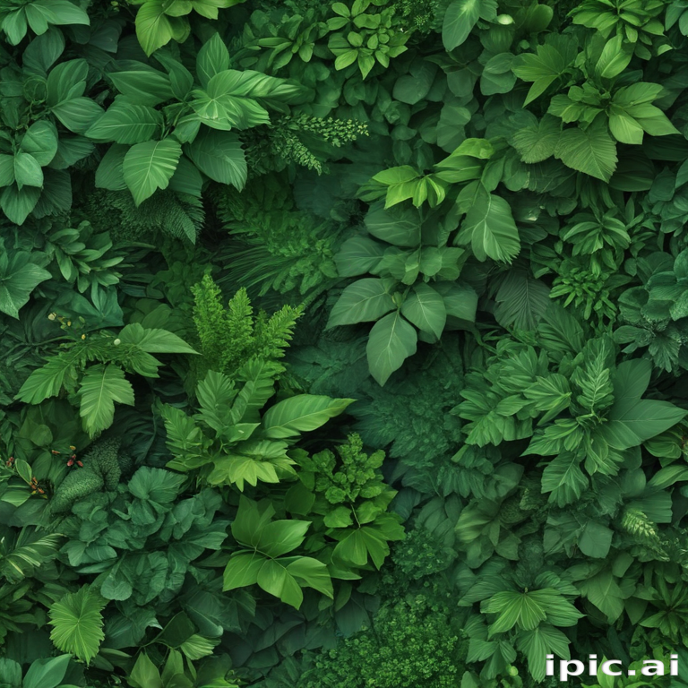 Vibrant Green Leaves Creating a Lush and Lively Natural Canopy