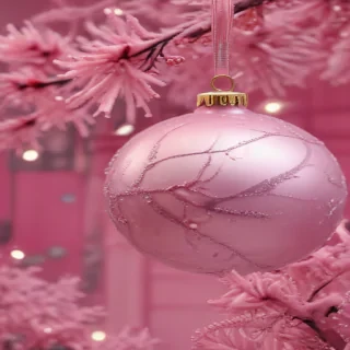 pink christmas aesthetic wallpaper