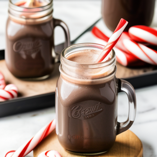 homemade peppermint mocha coffee creamer