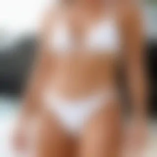 white bikini cameltoe