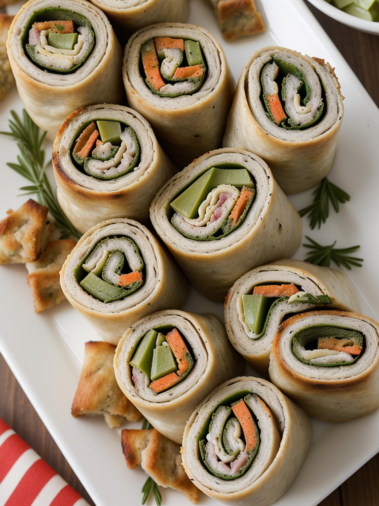 turkey stuffing roll ups recipe
