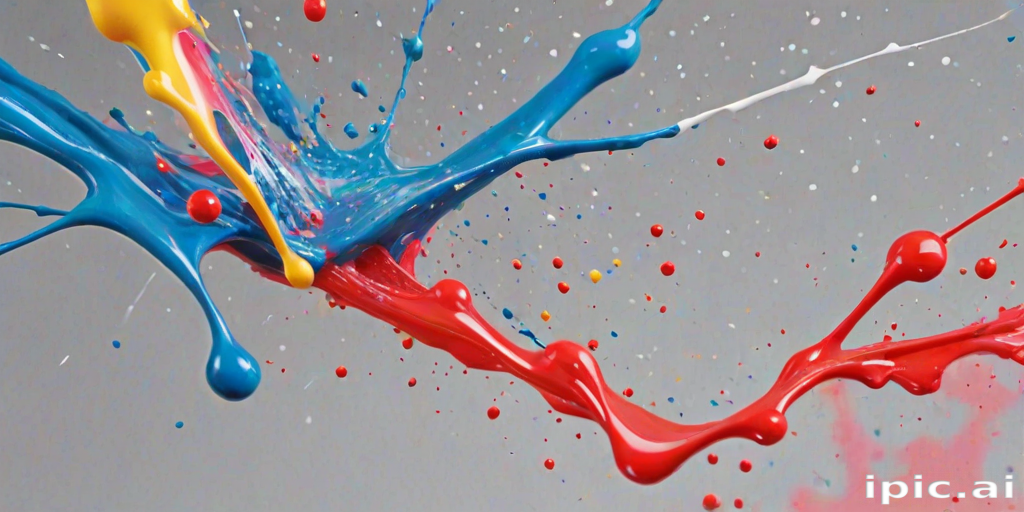 transparent paint splatter