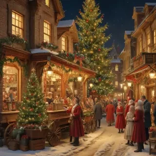 antique christmas images