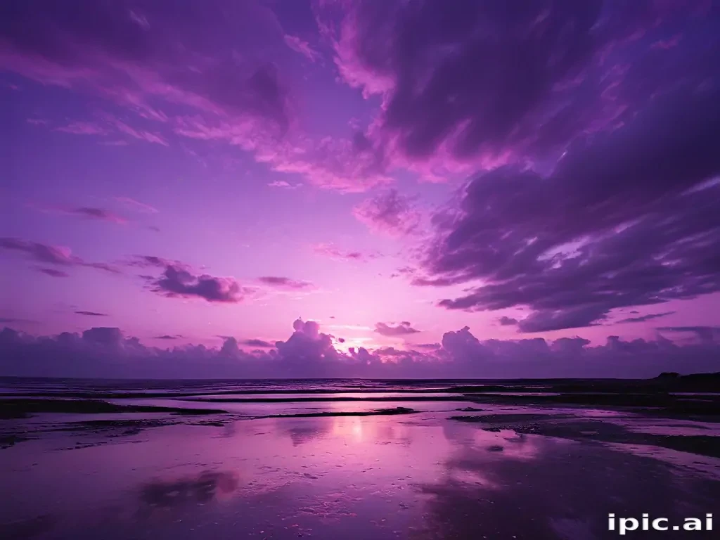 purple sky wallpaper