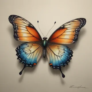 buterfly sketch