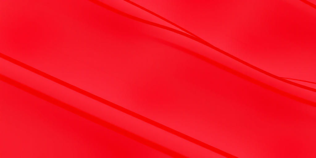create an abstract image of a wavy line pattern in bright red with high contrast, using a DSLR camera with a 50mm lens, aperture set to f/2.8, shutter speed at 1/125 seconds, ISO 100, taken from a close-up perspective, focusing on smooth lines and vibrant colors, in a well-lit setting to enhance clarity and detail.