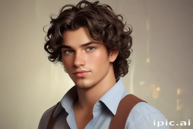 popular male cartoon characters with curly hair