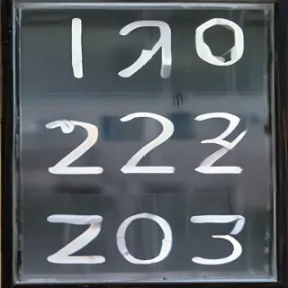 transparent numbers