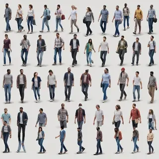 people walk png