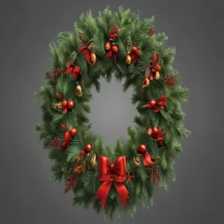 christmas wreath clip art