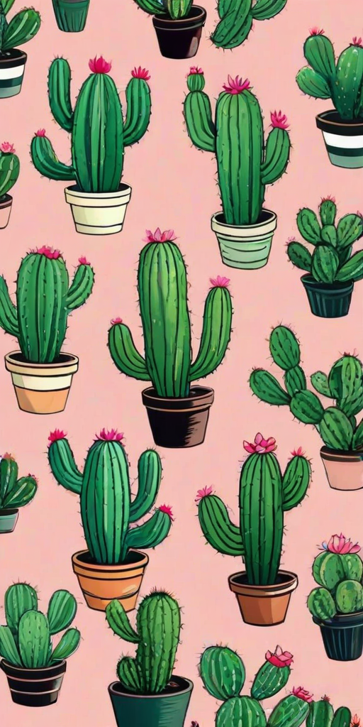 aesthetic cactus wallpaper