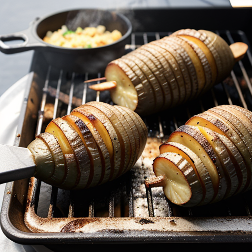 hasselback potatoes on the grill