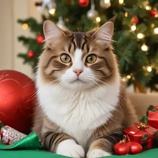 merry christmas cats images