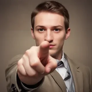 you pointing finger