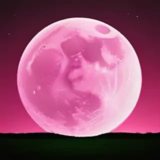 pink moon wallpaper