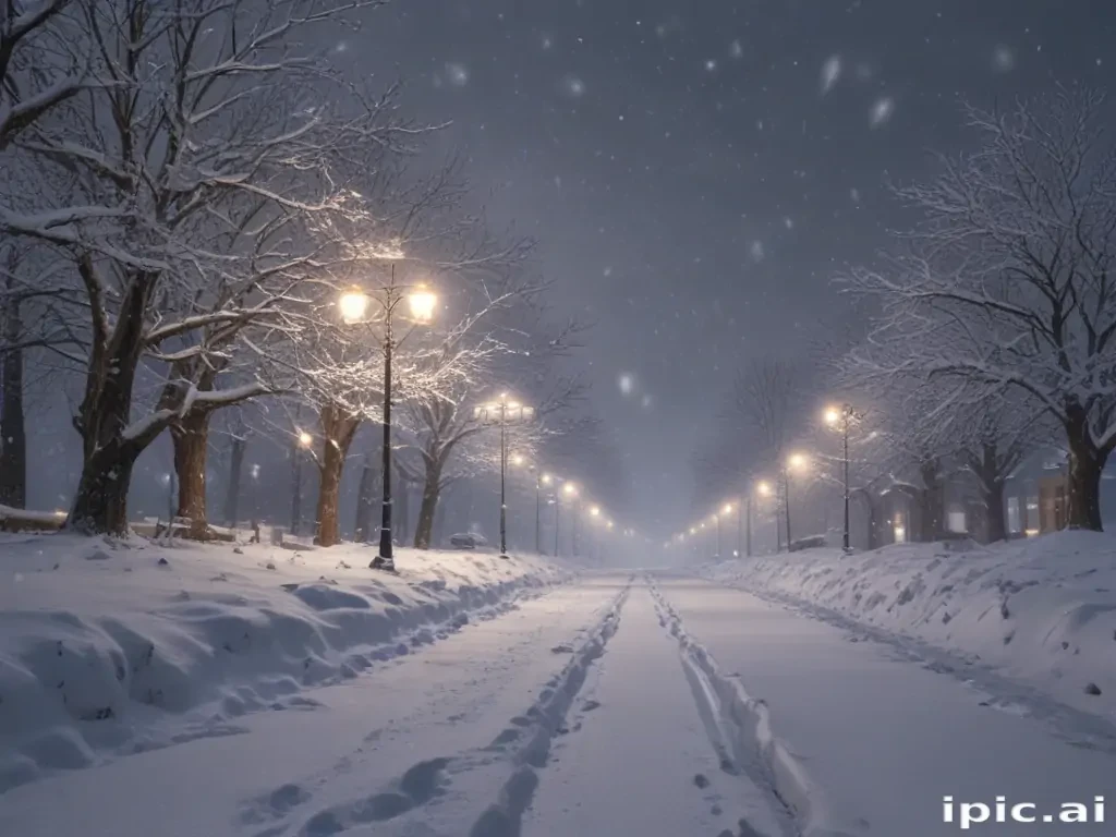 snow falling png