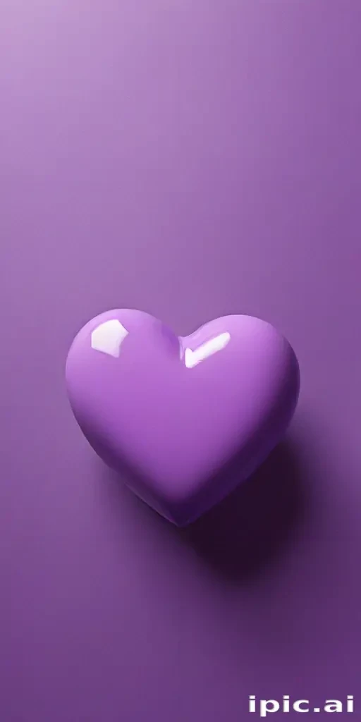 purple aesthetic heart