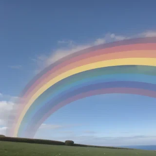rainbow back round