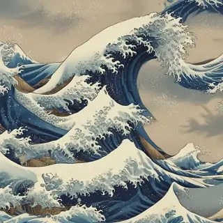 the great wave wallpaper