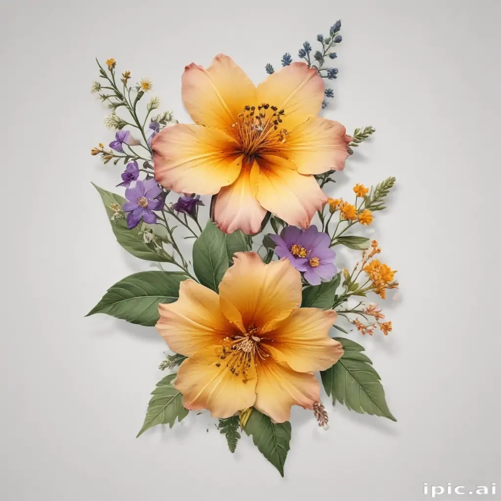 pressed flower png