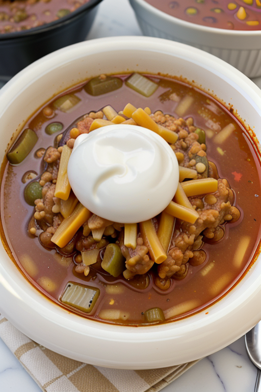 sloppy joes with chicken gumbo soup