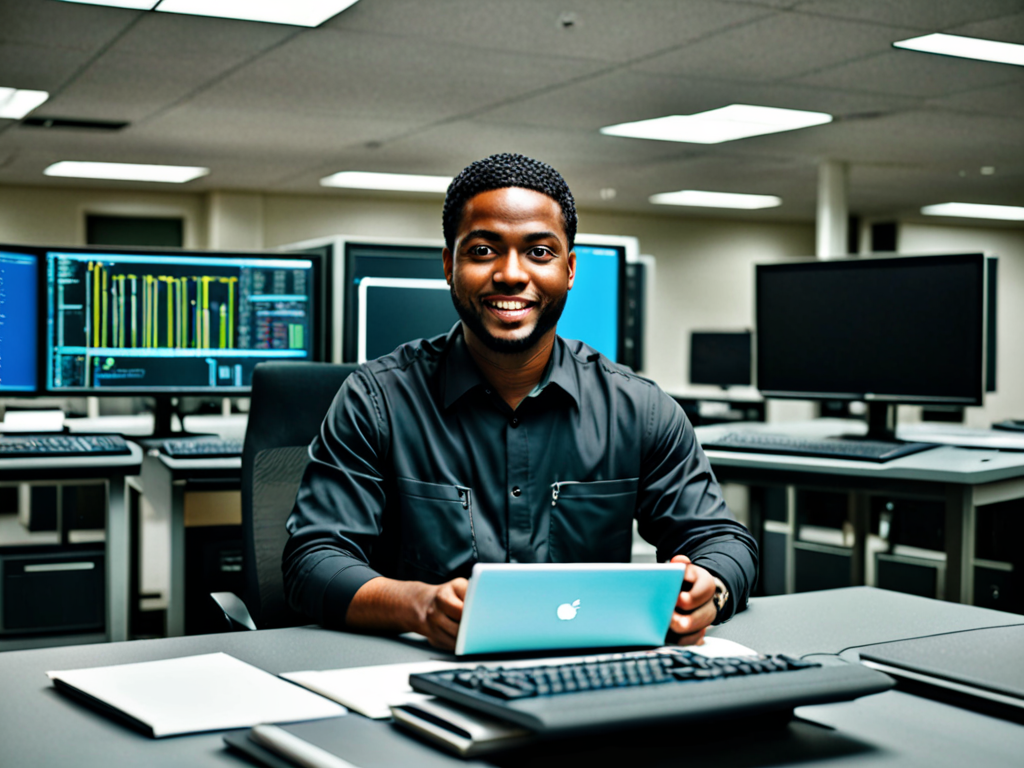 Black IT engineers working