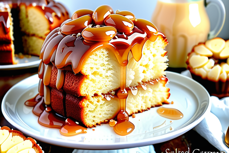 salted carmel kentucky butter cake