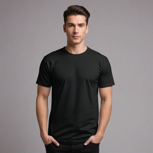black mockup t shirt