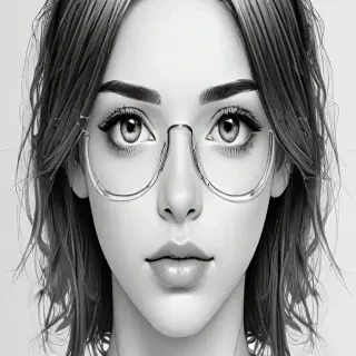 transparent line art