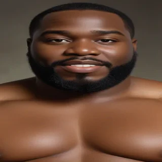 black fat man