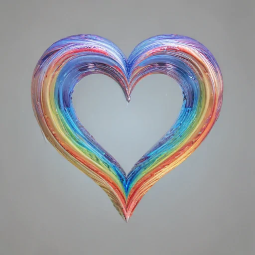 rainbow heart png