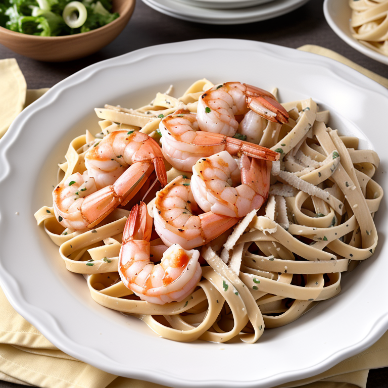 cajun chicken and shrimp fettuccine alfredo