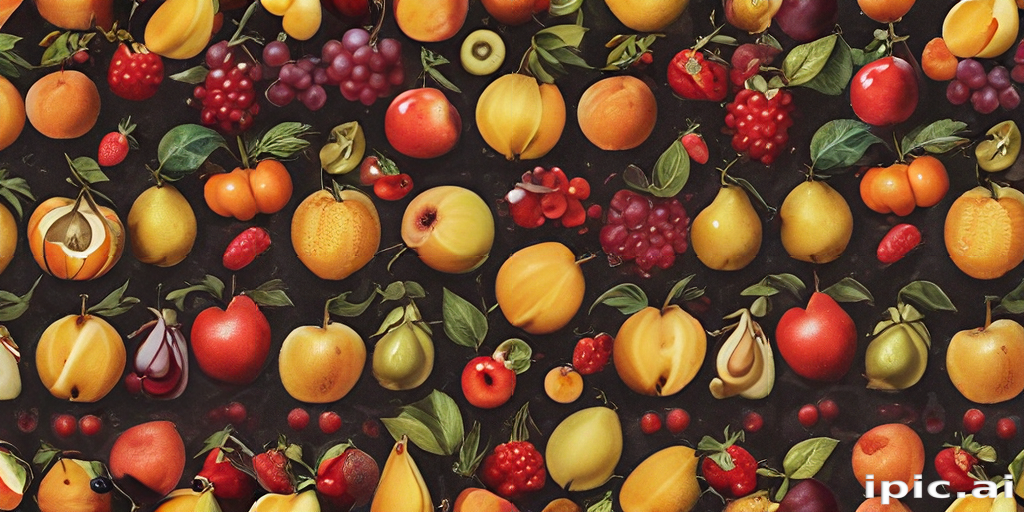A Colorful Bounty of Fresh Fruits Arranged Beautifully on a Dark Background