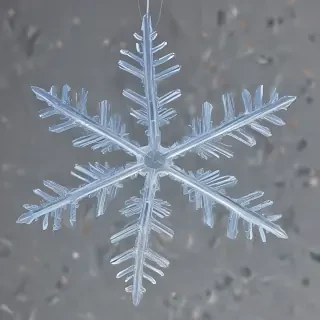 transparent snowflake
