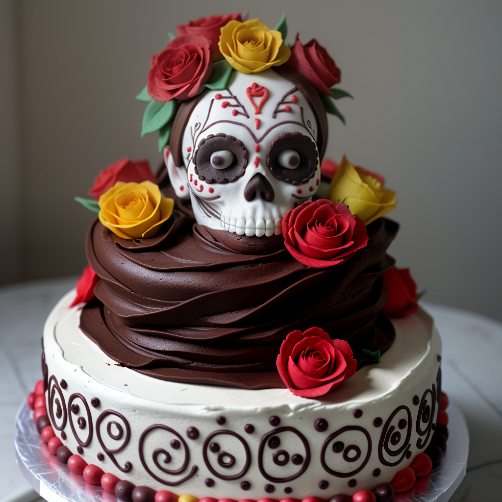 day of the dead cake