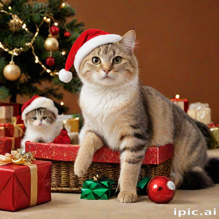 merry christmas cats images