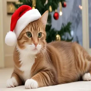christmas images cats