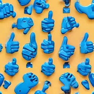 blue thumbs up emoji