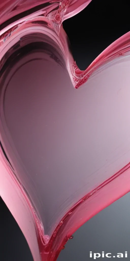 pink heart transparent