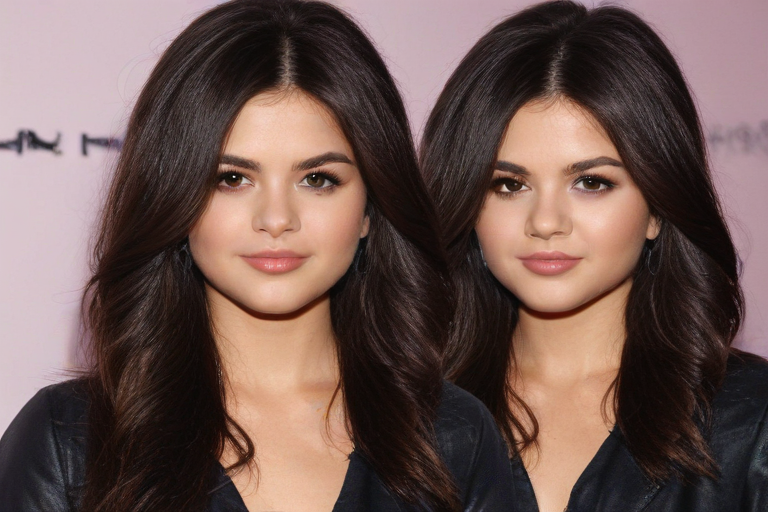 hair color of selena gomez