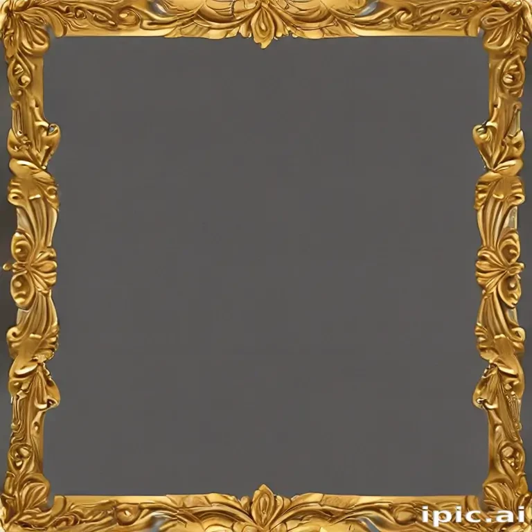 transparent background gold border