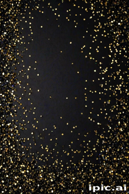 black background with glitter