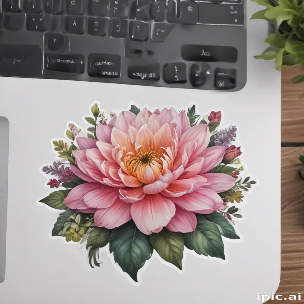 aesthetic flower stickers