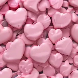 pink hearts aesthetic
