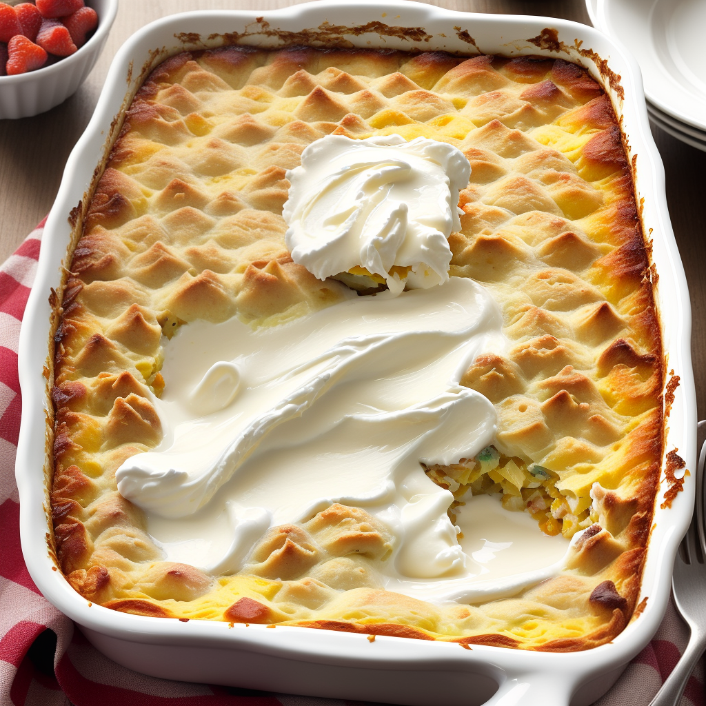 breakfast casserole with cream cheese