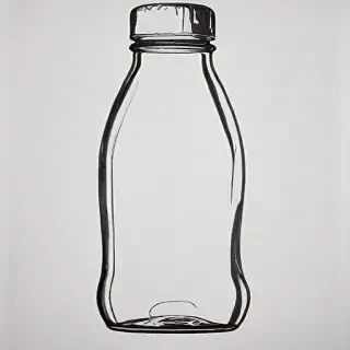 water bottle drawing