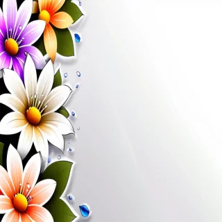 flowers clear background