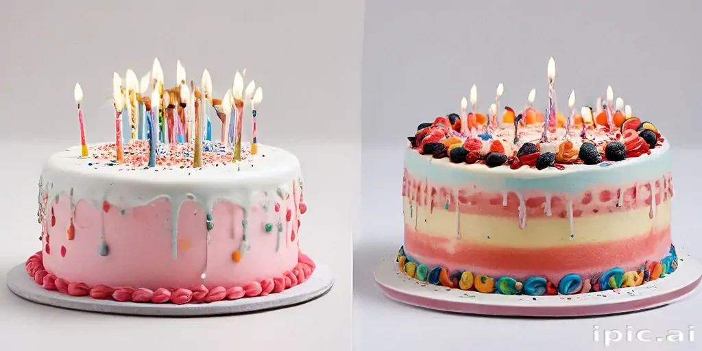 transparent birthday cake