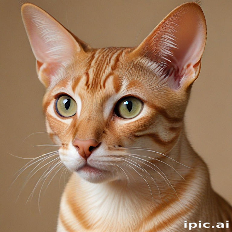 A Majestic Cat Portrait Showcasing Striking Features and Beautiful Colors.