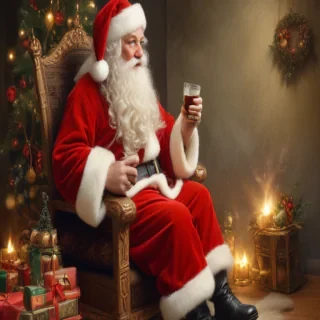 vintage santa image